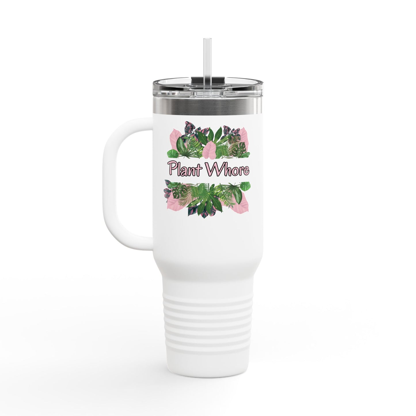 Plant Whore Tumbler, Cute Plant Lover Insulated Travel Mug, 40oz - Perfect for Home, Office, Gardening, Gifts, and Plant Lovers