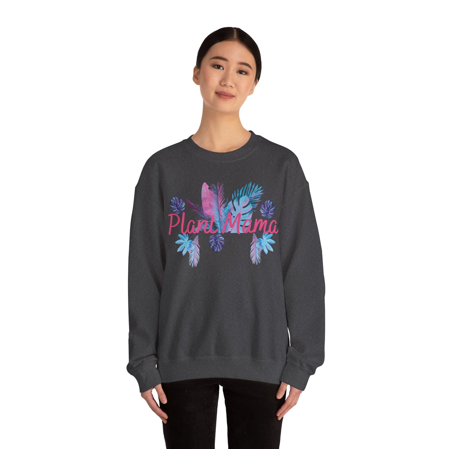 Plant Mama Sweatshirt, Cozy Crewneck for Plant Lovers, Gift for Mom, Botanical Aesthetic, Nature Lover Apparel, Spring Fashion