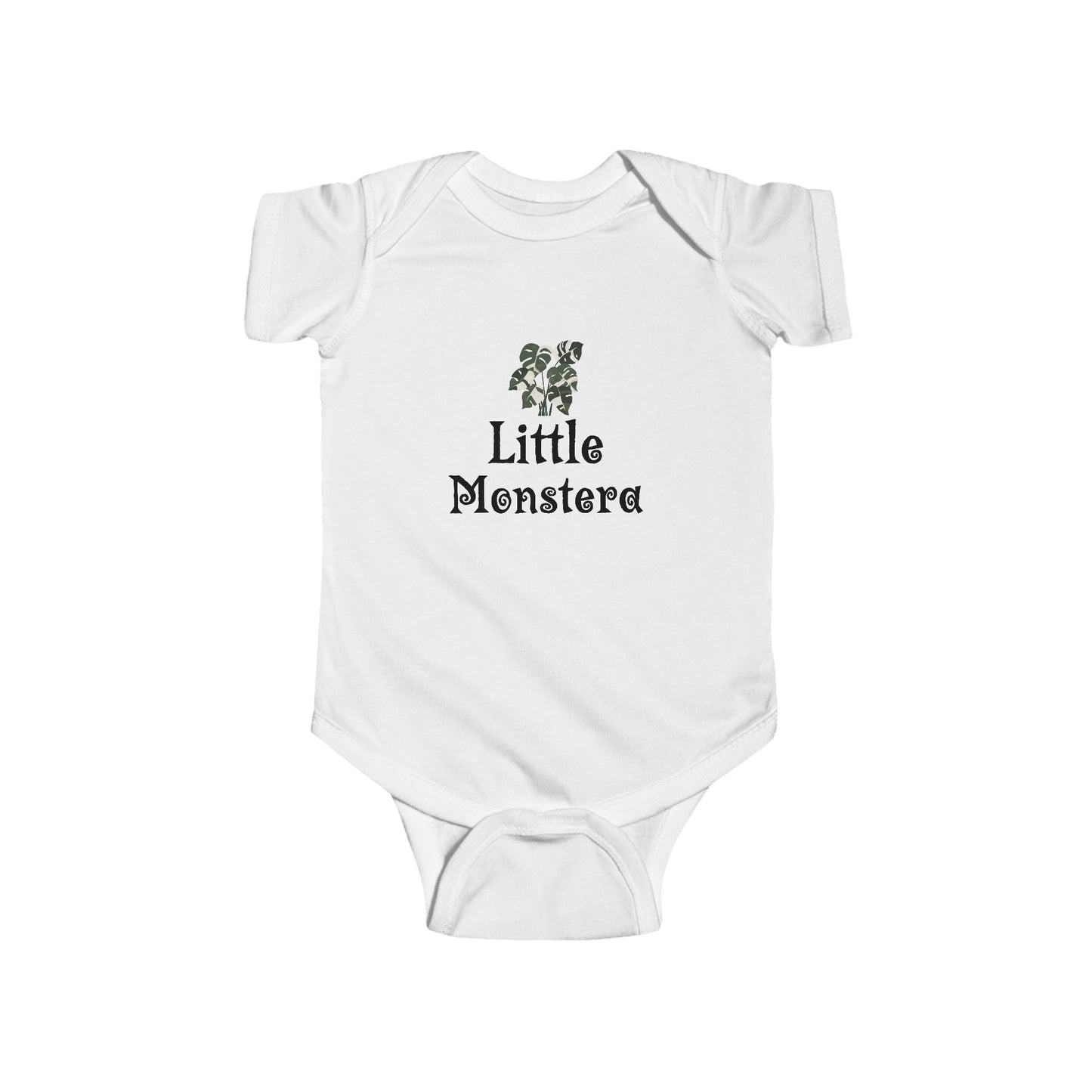 Little Monstera Onesie, Cute Baby Bodysuit - "Little Monstera" Design, Perfect for Baby Showers, Newborn Photos, Garden Lovers, Plant Parents, First Birthdays
