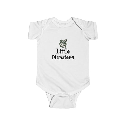 Little Monstera Onesie, Cute Baby Bodysuit - "Little Monstera" Design, Perfect for Baby Showers, Newborn Photos, Garden Lovers, Plant Parents, First Birthdays
