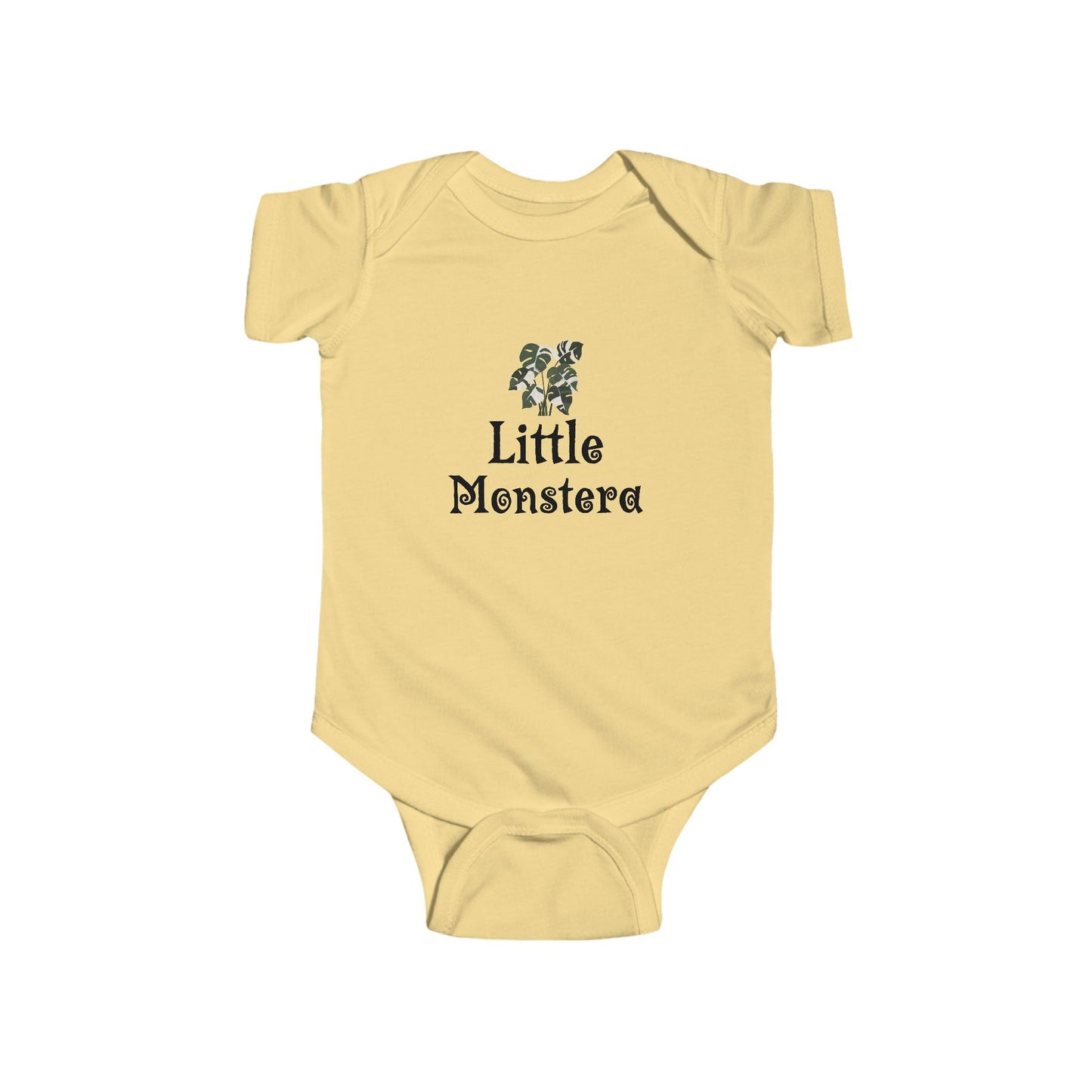 Little Monstera Onesie, Cute Baby Bodysuit - "Little Monstera" Design, Perfect for Baby Showers, Newborn Photos, Garden Lovers, Plant Parents, First Birthdays