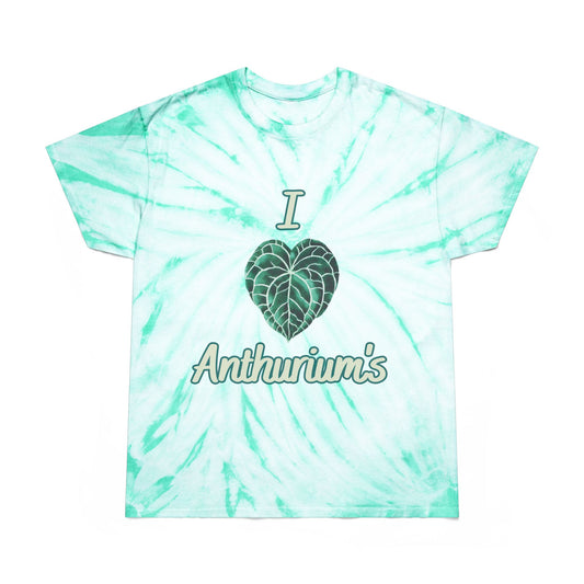 I Love Anthuriums Tie-Dye Tee – Plant Lover Shirt