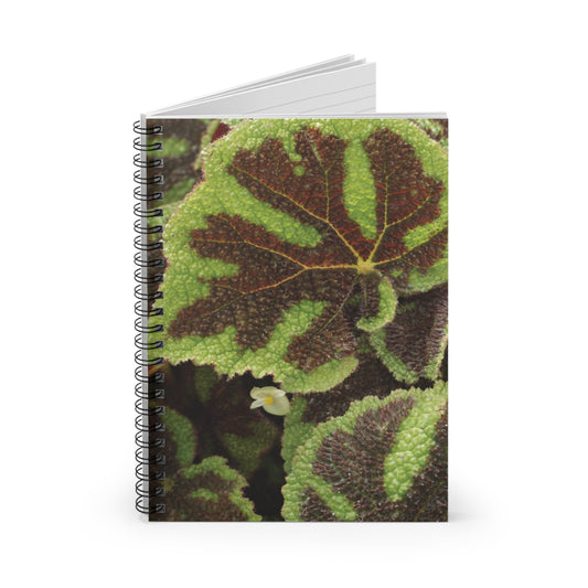 Begonia Iron Cross Spiral Notebook —Journal