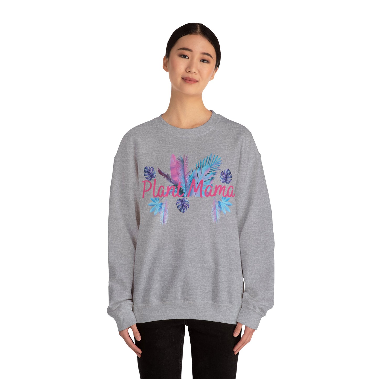 Plant Mama Sweatshirt, Cozy Crewneck for Plant Lovers, Gift for Mom, Botanical Aesthetic, Nature Lover Apparel, Spring Fashion