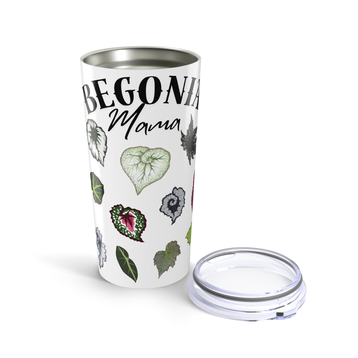 Begonia Mama 20oz Tumbler — Floral Plant Lover Travel Mug