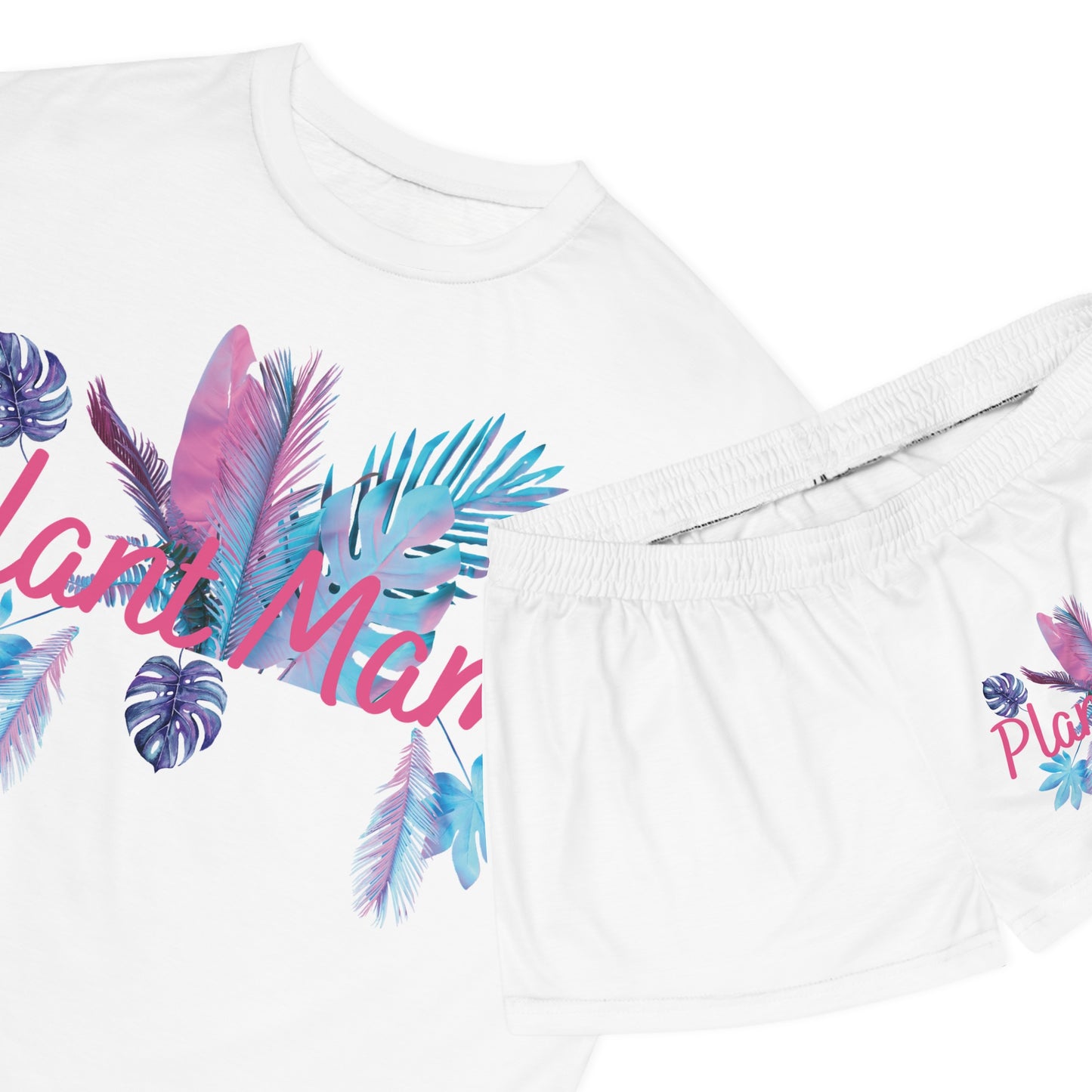 Plant Mama, Women's Plant Mama Pajama Set | Cozy Loungewear, Gift for Plant Lovers, Summer Sleepwear, Relaxation Outfit, Tropical Vibes