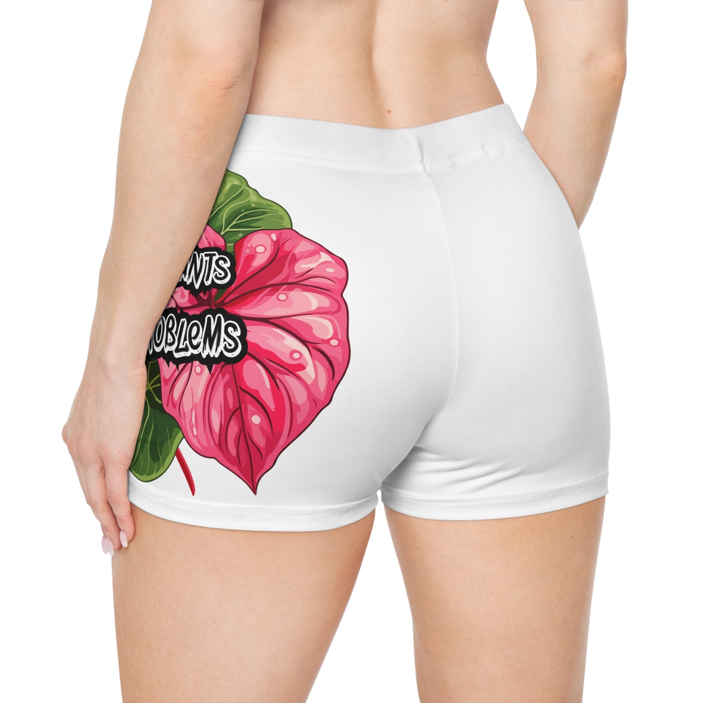 'More Plants, Less Problems' Women's Active Shorts