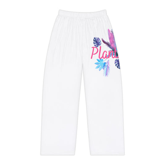 Plant Mama, Cozy Floral Women's Pajama Pants | Perfect for Mamas, Relaxing at Home, Self-Care, Mother's Day Gift, Eco-Friendly Comfort