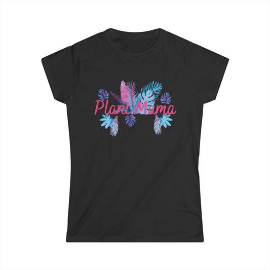 Plant Mama,  Women's Soft Style T-Shirt, Casual Summer Top, Gift for Plant Lovers, Trendy Graphic Shirt, Great for Summer, Casual Wear, Plant Lovers