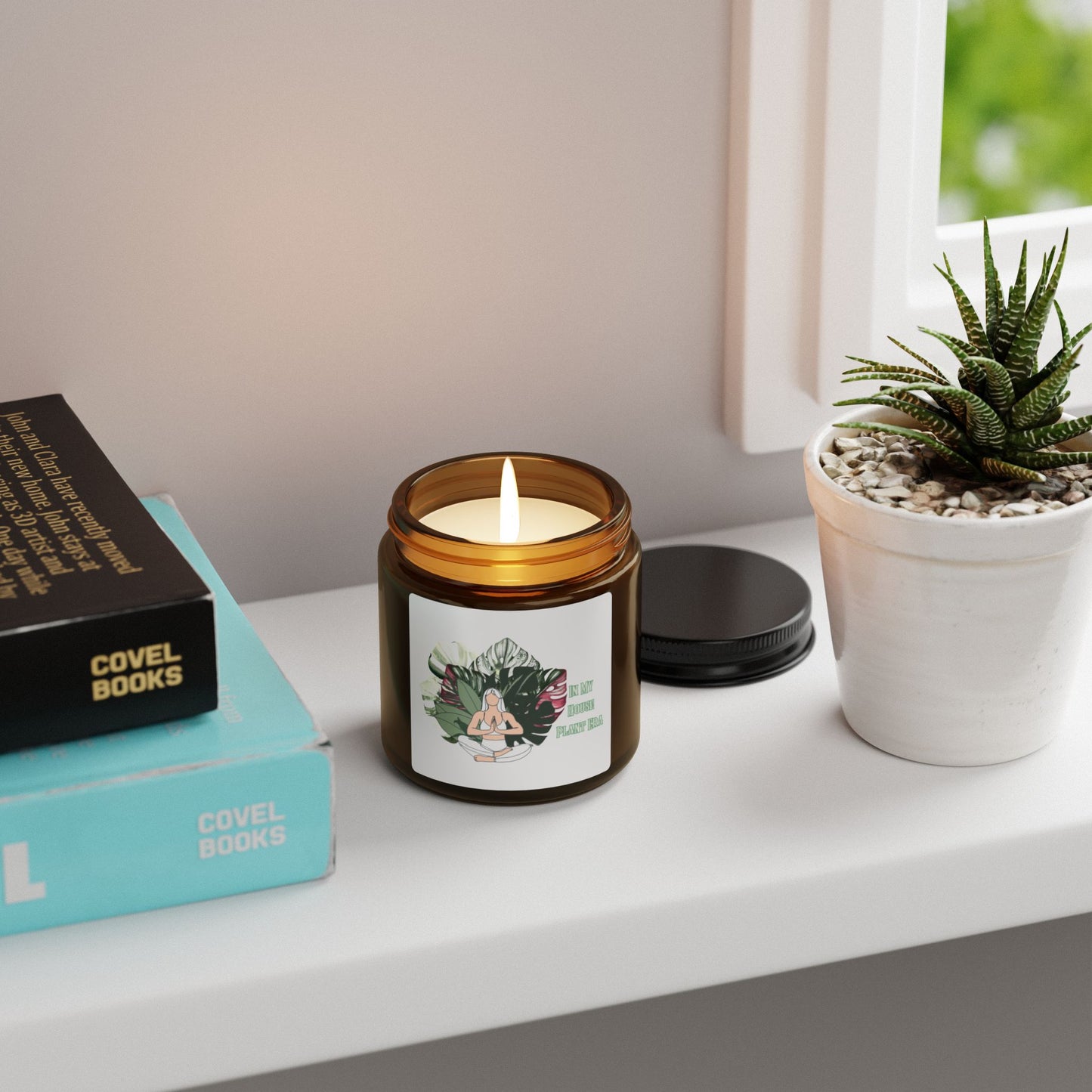 In My Plant Era Candle, Relaxing Soy Candle with Mindfulness Design, Eco-Friendly Home Decor, Aromatherapy Gift, Meditation Candle, Self-Care