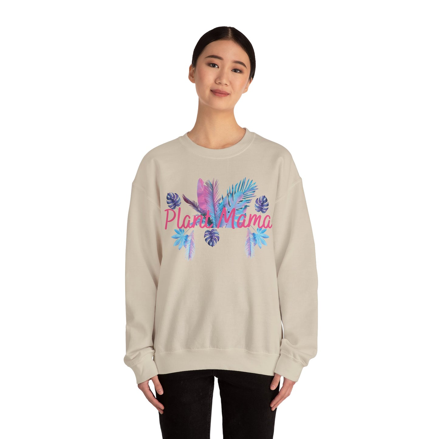 Plant Mama Sweatshirt, Cozy Crewneck for Plant Lovers, Gift for Mom, Botanical Aesthetic, Nature Lover Apparel, Spring Fashion