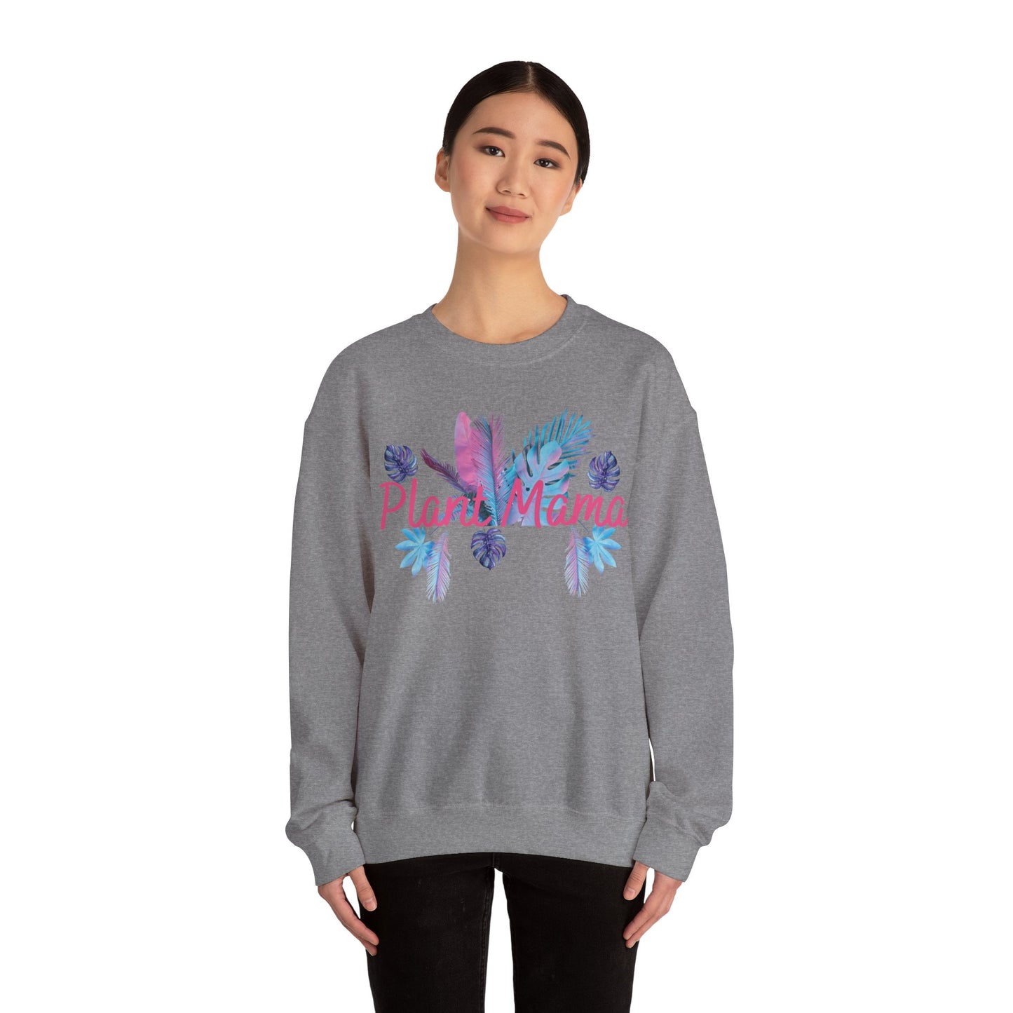Plant Mama Sweatshirt, Cozy Crewneck for Plant Lovers, Gift for Mom, Botanical Aesthetic, Nature Lover Apparel, Spring Fashion