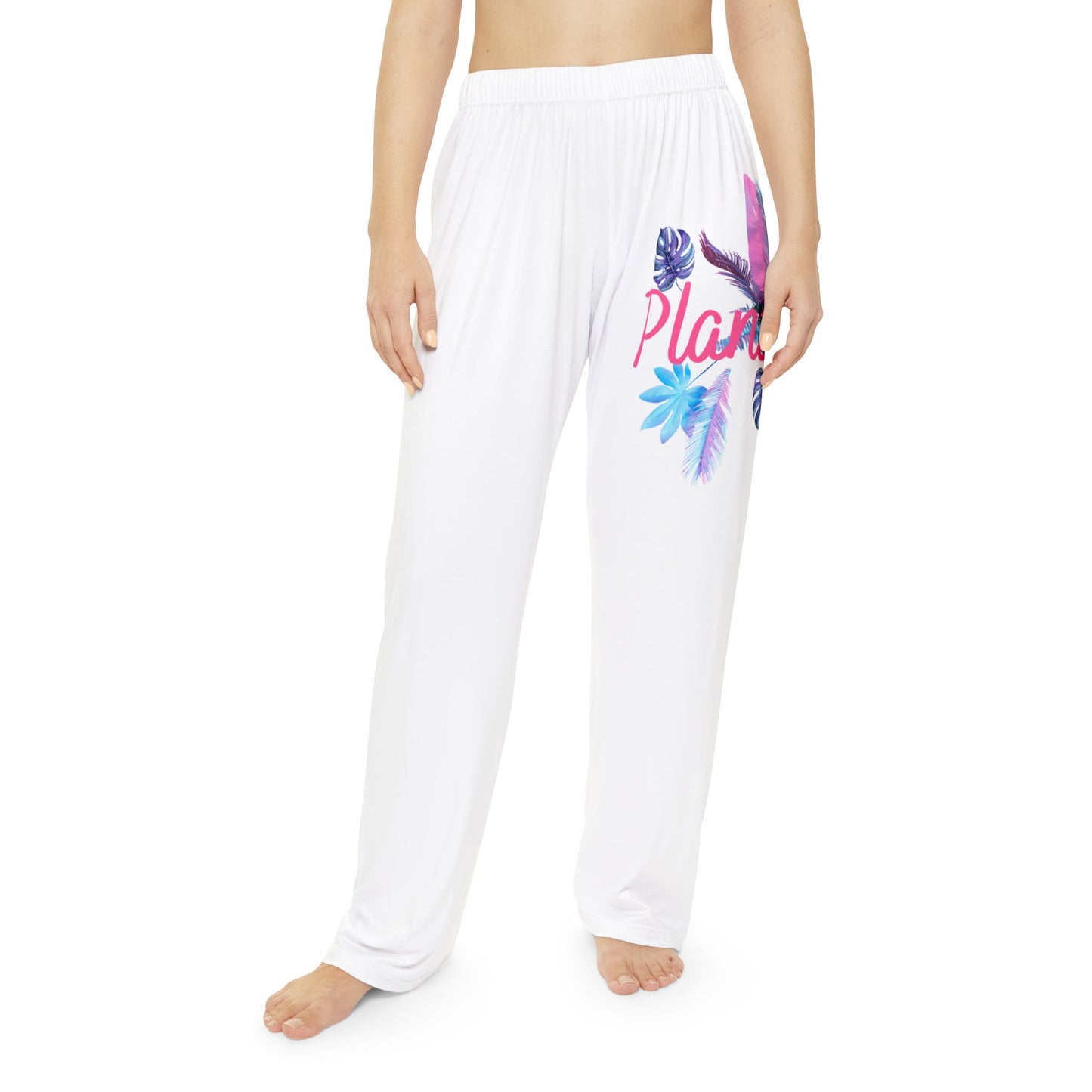 Plant Mama, Cozy Floral Women's Pajama Pants | Perfect for Mamas, Relaxing at Home, Self-Care, Mother's Day Gift, Eco-Friendly Comfort