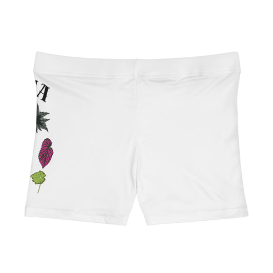 Begonia Mama Women's Shorts — Botanical Plant Lover Graphic Shorts