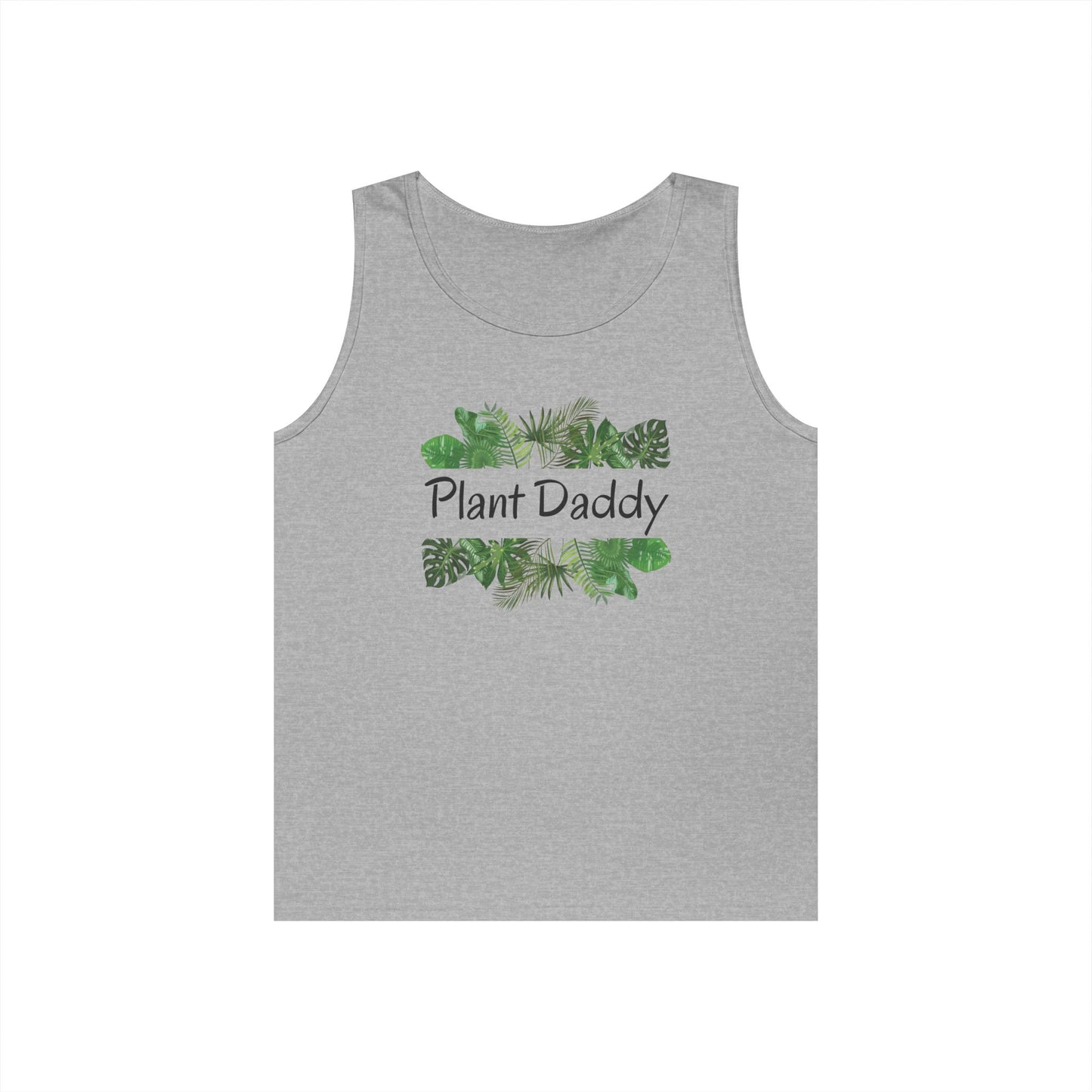 Plant Daddy Unisex Heavy Cotton Tank Top | Great for Plant Lovers, Gardening Gifts, Father's Day, Summer Wear, Eco-Friendly Fashion
