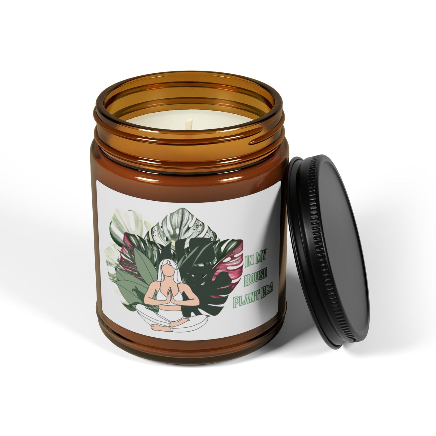 In My Plant Era Candle, Relaxing Soy Candle with Mindfulness Design, Eco-Friendly Home Decor, Aromatherapy Gift, Meditation Candle, Self-Care