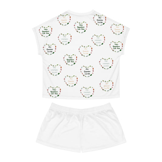 More Syngonium's Less Hate, Festive Women's Short Pajama Set, Cozy Sleepwear, Cute Pajama Outfit, Holiday Gift, Loungewear, Valentine's Day PJs