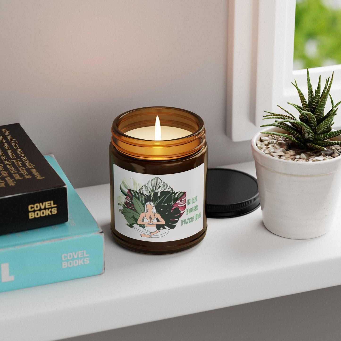 In My Plant Era Candle, Relaxing Soy Candle with Mindfulness Design, Eco-Friendly Home Decor, Aromatherapy Gift, Meditation Candle, Self-Care