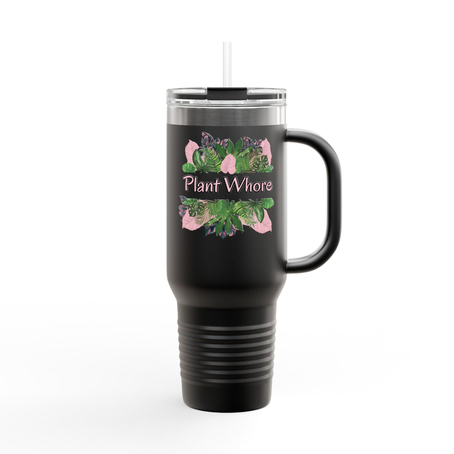 Plant Whore Tumbler, Cute Plant Lover Insulated Travel Mug, 40oz - Perfect for Home, Office, Gardening, Gifts, and Plant Lovers