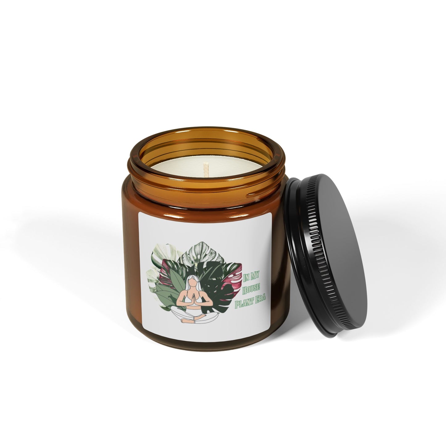 In My Plant Era Candle, Relaxing Soy Candle with Mindfulness Design, Eco-Friendly Home Decor, Aromatherapy Gift, Meditation Candle, Self-Care