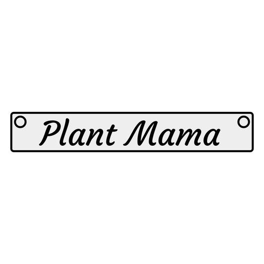 Plant Mama Neckless Personalized Horizontal Bar Necklace for Plant Mamas, Custom Jewelry, Mother's Day Gift, Minimalist Necklace, Engraved Jewelry