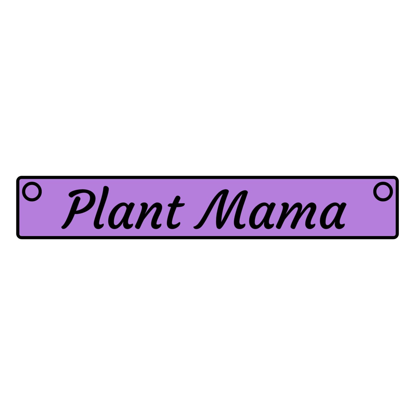 Plant Mama Neckless Personalized Horizontal Bar Necklace for Plant Mamas, Custom Jewelry, Mother's Day Gift, Minimalist Necklace, Engraved Jewelry