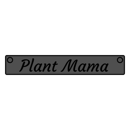 Plant Mama Neckless Personalized Horizontal Bar Necklace for Plant Mamas, Custom Jewelry, Mother's Day Gift, Minimalist Necklace, Engraved Jewelry