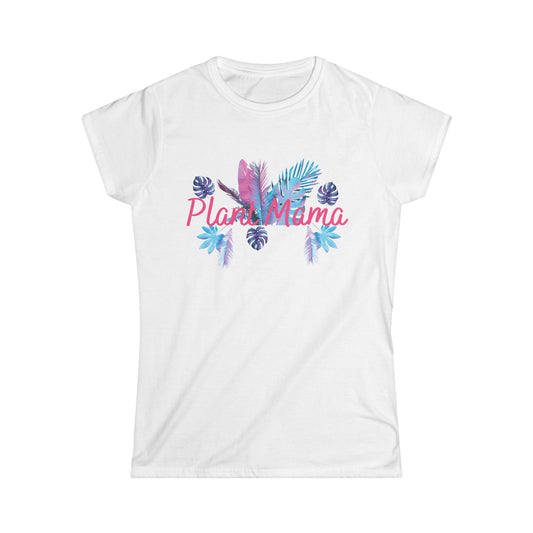 Plant Mama,  Women's Soft Style T-Shirt, Casual Summer Top, Gift for Plant Lovers, Trendy Graphic Shirt, Great for Summer, Casual Wear, Plant Lovers