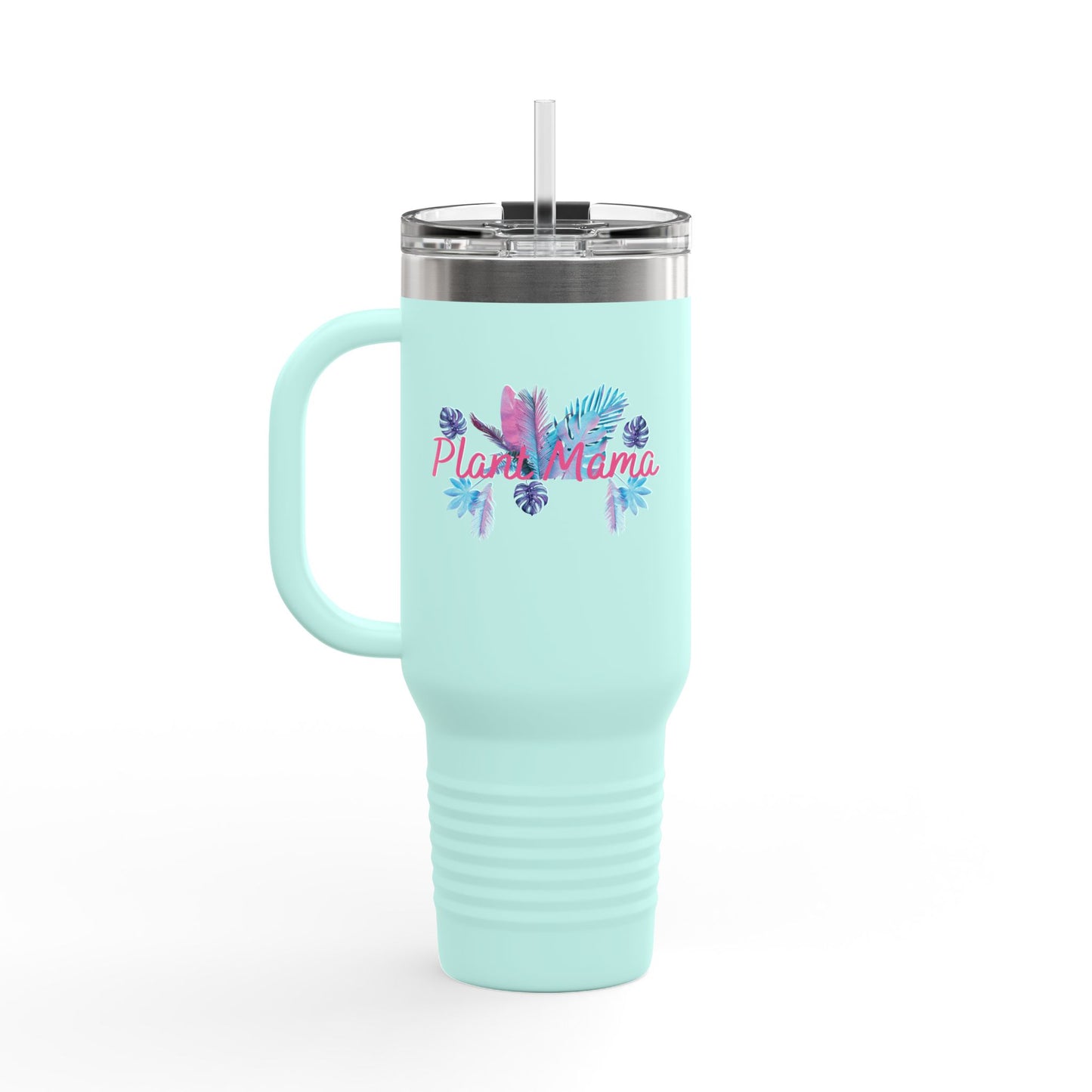 Plant Mama Tumbler, Insulated Travel Mug for Plant Mamas, Floral Travel Mug, Eco-Friendly Mug, Gift for Gardeners, Customizable Mug, 40oz Mug