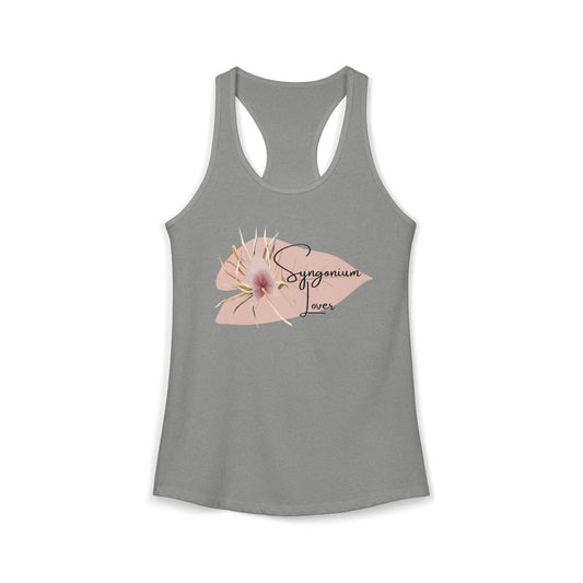Syngonium Lover Racerback Tank — Women's Plant Lover Tank Top
