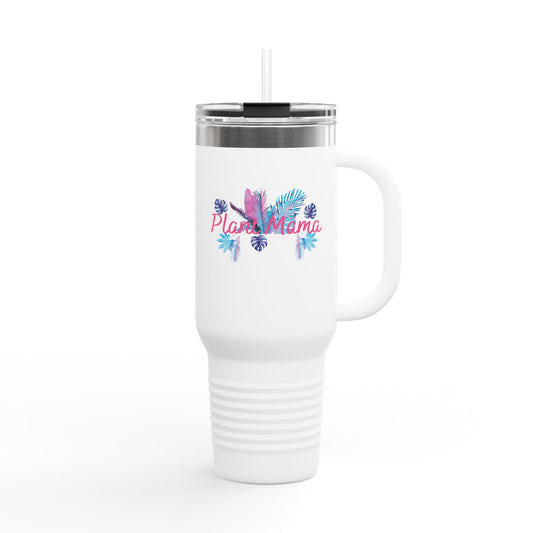 Plant Mama Tumbler, Insulated Travel Mug for Plant Mamas, Floral Travel Mug, Eco-Friendly Mug, Gift for Gardeners, Customizable Mug, 40oz Mug