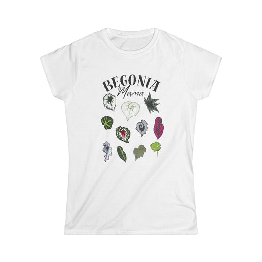 Begonia Mama Shirt, Women's Botanical Tee, Planta Mom Shirt, Casual T-Shirt, Eco-Friendly Gift, Nature Lover Top, Spring Fashion