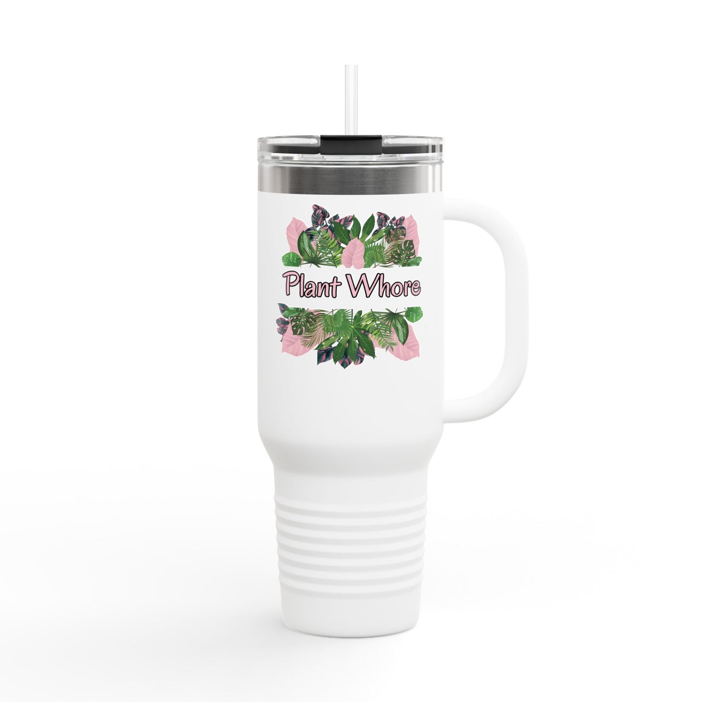 Plant Whore Tumbler, Cute Plant Lover Insulated Travel Mug, 40oz - Perfect for Home, Office, Gardening, Gifts, and Plant Lovers