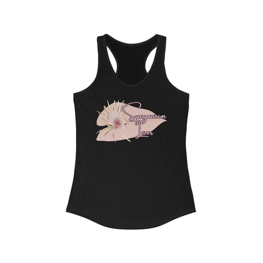 Syngonium Lover, Women's Floral Racerback Tank, Summer Workout Top, Cute Gym Shirt, Gift for Her, Yoga Apparel, Casual Summer Wear