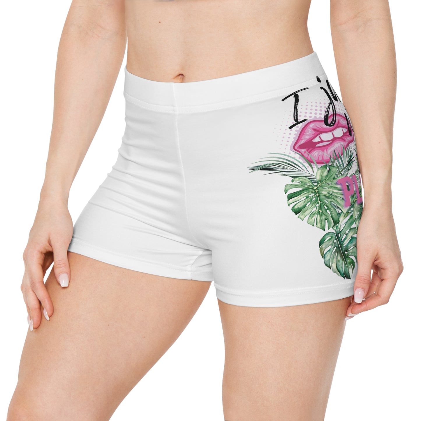 I Just Wet My Plants Shorts, Women's Plant Era Shorts, Relaxed Fit Yoga Shorts, Summer Lounge Wear, Gift for Plant Lovers, Holiday Casual Fashion