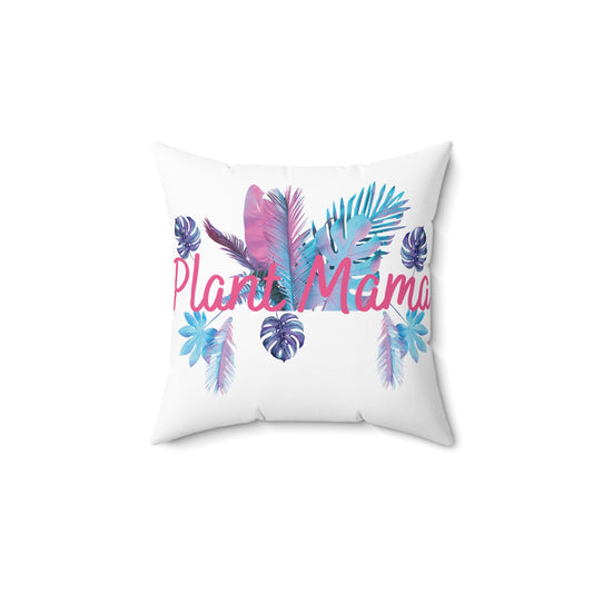 Plant Mama, Boho Plant Mama Pillow | Cute Home Decor for Plant Lovers, Gift for Moms, Tropical Pillows, Housewarming Gift, Botanical Decor