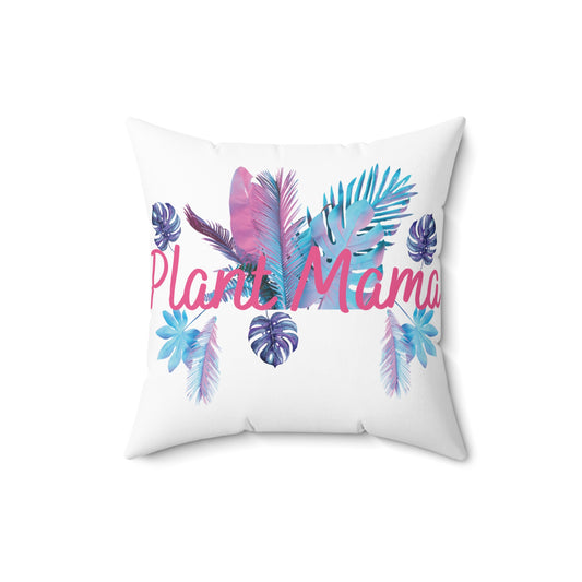 Plant Mama, Boho Plant Mama Pillow | Cute Home Decor for Plant Lovers, Gift for Moms, Tropical Pillows, Housewarming Gift, Botanical Decor