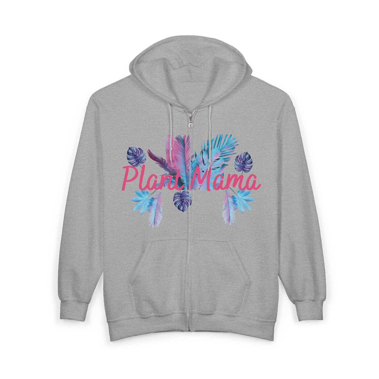 Plant Mama, Unisex Plant Mama Zip Hoodie | Floral Sweatshirt | Gifts for Plant Lovers | Cozy Garden Apparel | Mother's Day Gift | Eco-Friendly Fashion