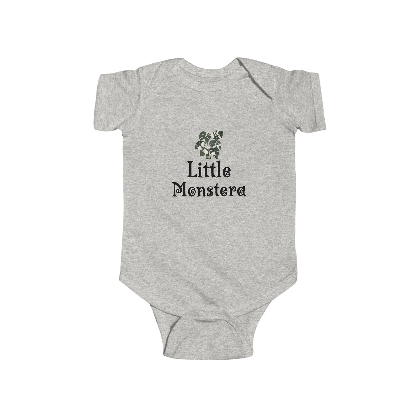 Little Monstera Onesie, Cute Baby Bodysuit - "Little Monstera" Design, Perfect for Baby Showers, Newborn Photos, Garden Lovers, Plant Parents, First Birthdays