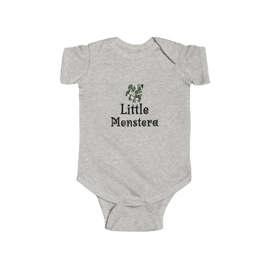 Little Monstera Onesie, Cute Baby Bodysuit - "Little Monstera" Design, Perfect for Baby Showers, Newborn Photos, Garden Lovers, Plant Parents, First Birthdays