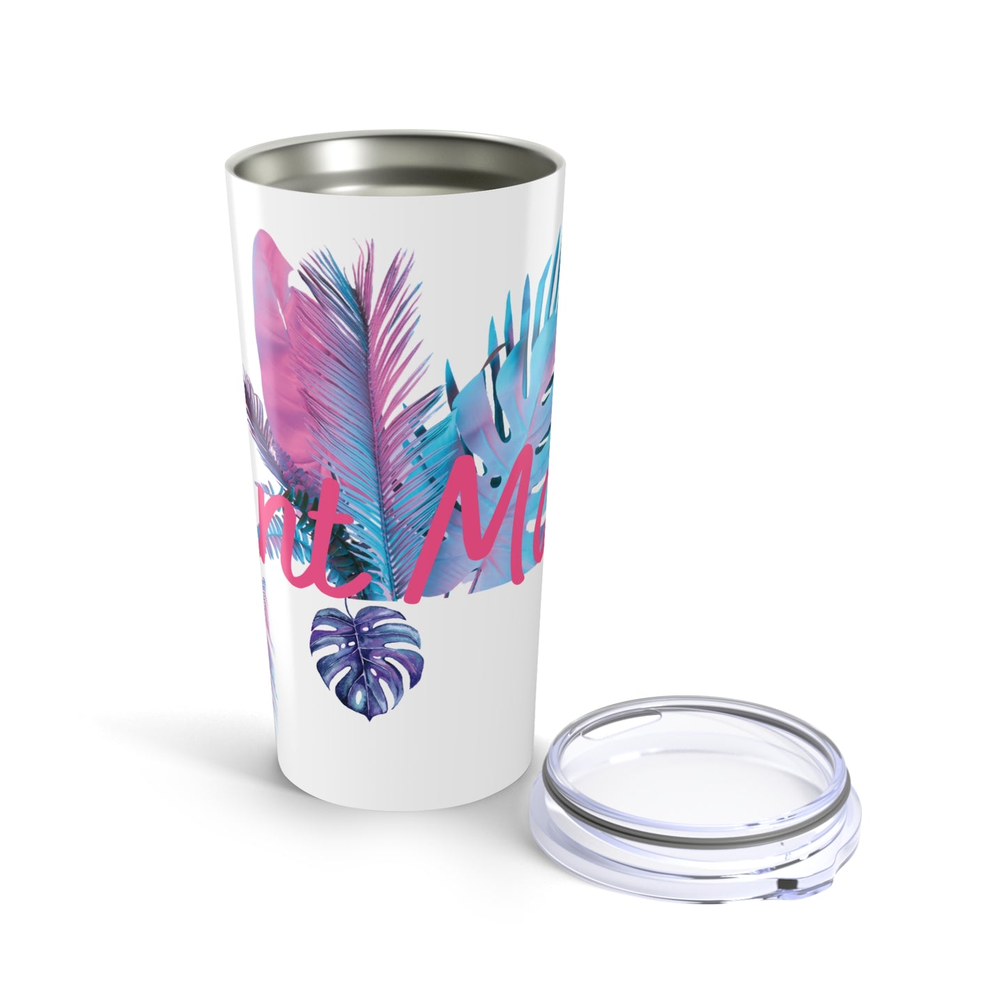 20oz Floral Tropical Tumbler – 'Plant Mama' Insulated Travel Cup