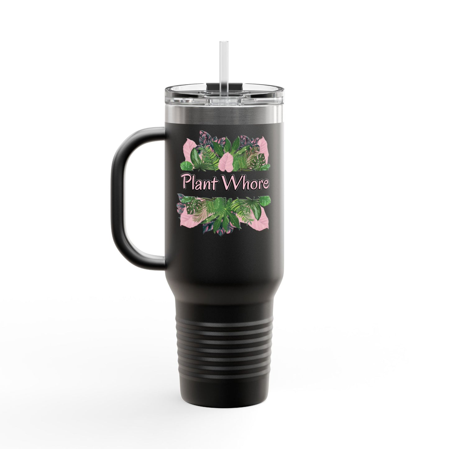 Plant Whore Tumbler, Cute Plant Lover Insulated Travel Mug, 40oz - Perfect for Home, Office, Gardening, Gifts, and Plant Lovers