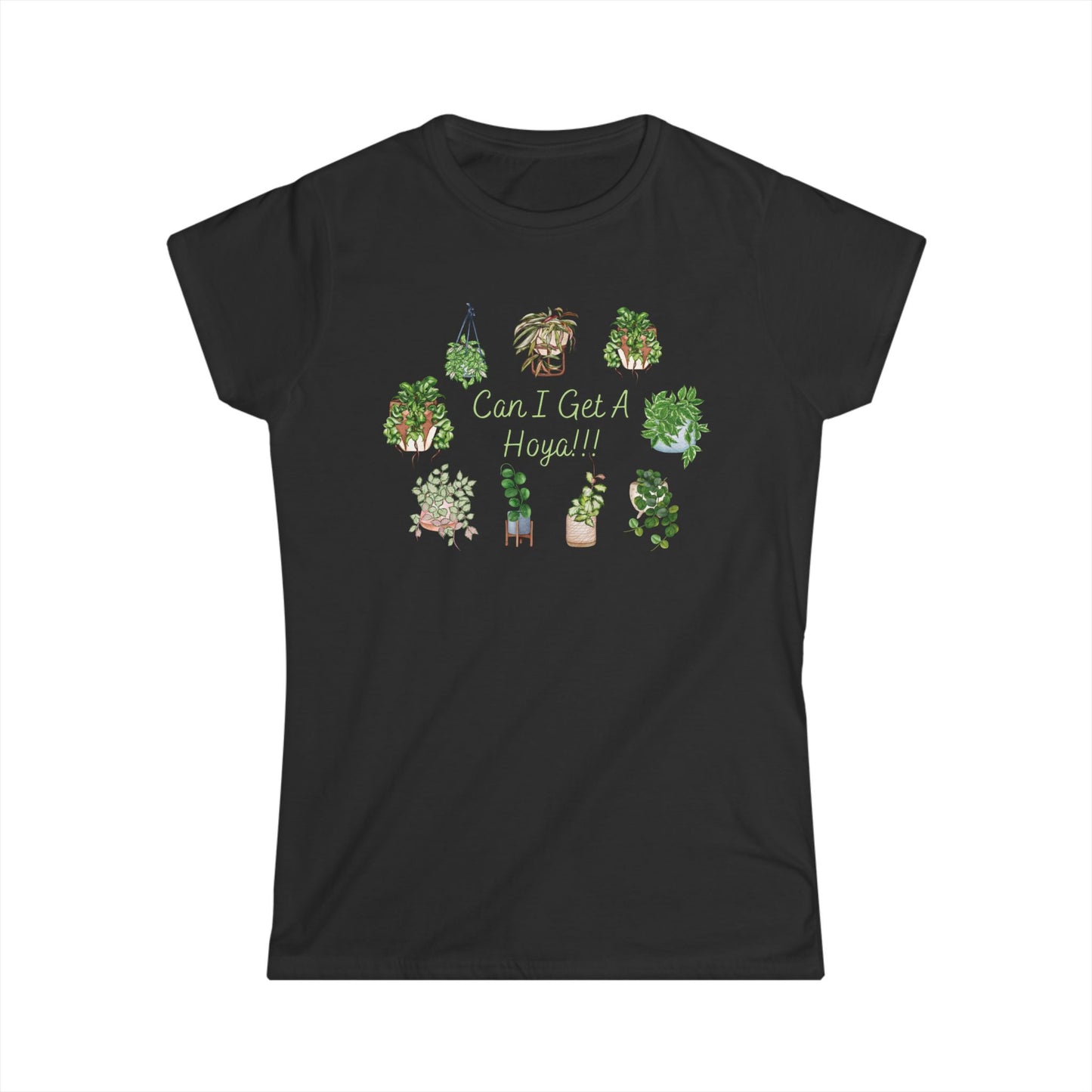 Can I Get A Hoya Shirt, Women's Plant-Themed Tee | Cute Gardening Shirt, Fun Gift for Plant Lovers, Ideal for Casual Wear, Home and Garden Events.