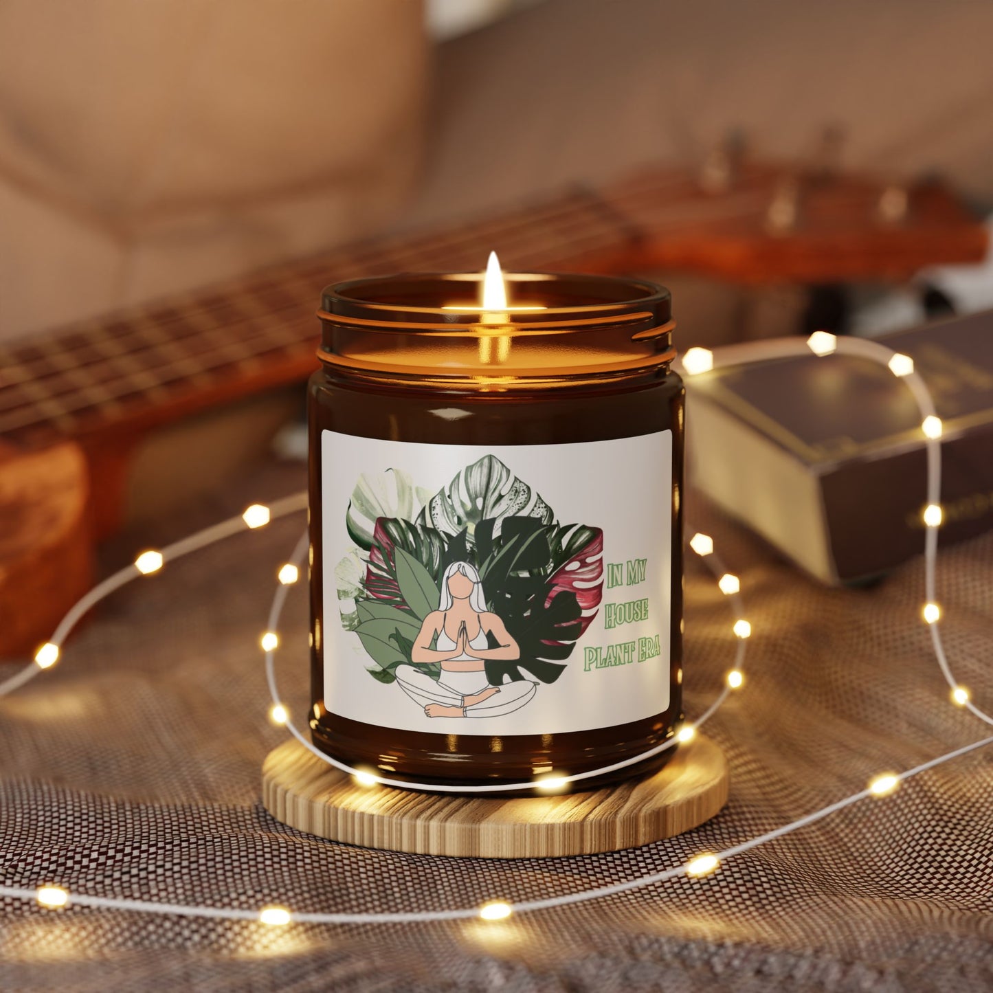 In My Plant Era Candle, Relaxing Soy Candle with Mindfulness Design, Eco-Friendly Home Decor, Aromatherapy Gift, Meditation Candle, Self-Care