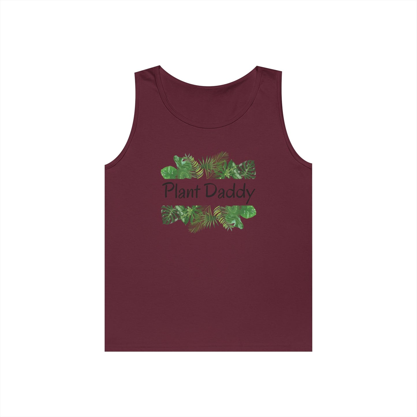 Plant Daddy Unisex Heavy Cotton Tank Top | Great for Plant Lovers, Gardening Gifts, Father's Day, Summer Wear, Eco-Friendly Fashion