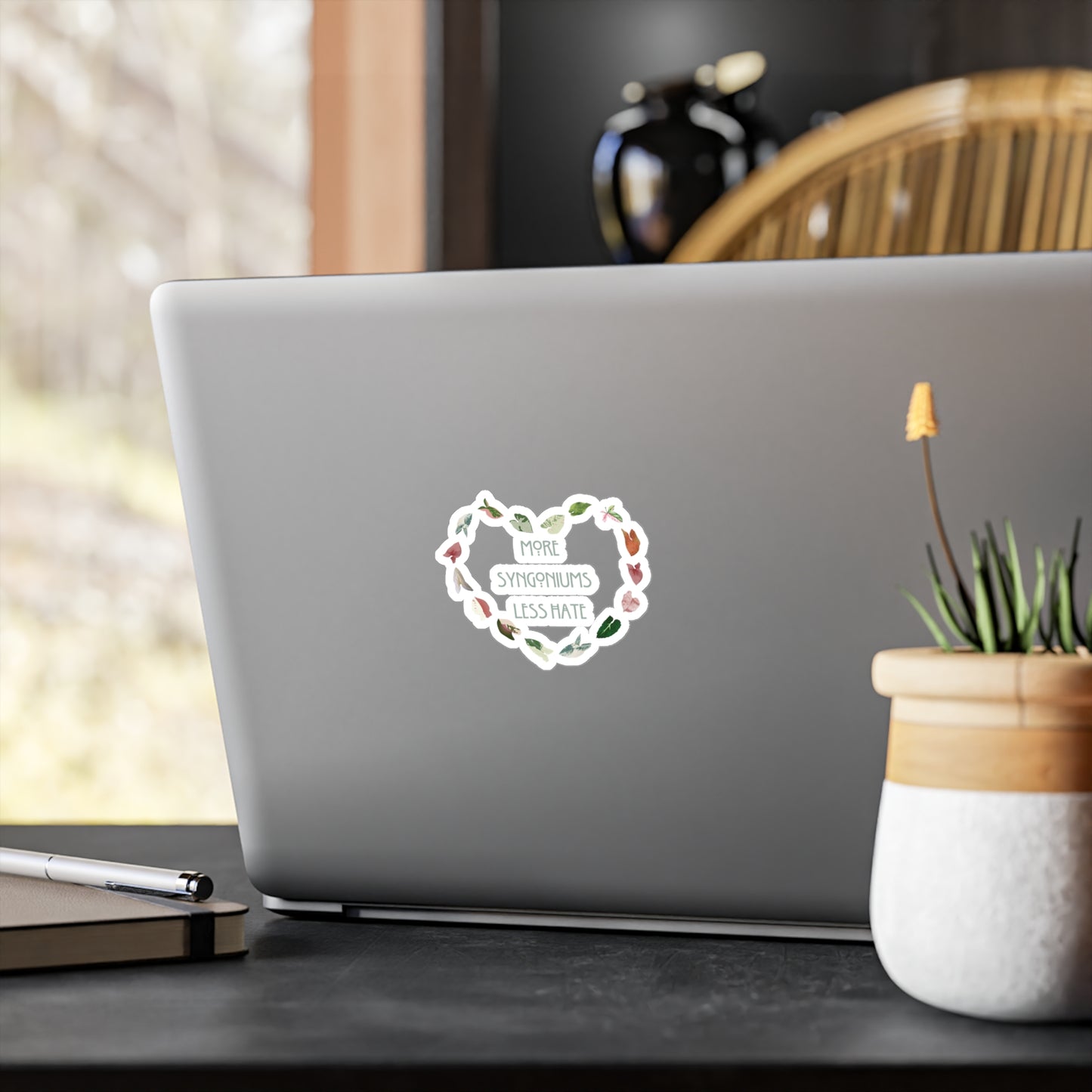 More Syngonium's Less Hate, Heartfelt Plant Lover Decals, More Syngoniums Less Hate Stickers, Indoor Decor, Gift for Gardeners, Plant Lover Gifts
