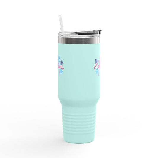 Plant Mama Tumbler, Insulated Travel Mug for Plant Mamas, Floral Travel Mug, Eco-Friendly Mug, Gift for Gardeners, Customizable Mug, 40oz Mug