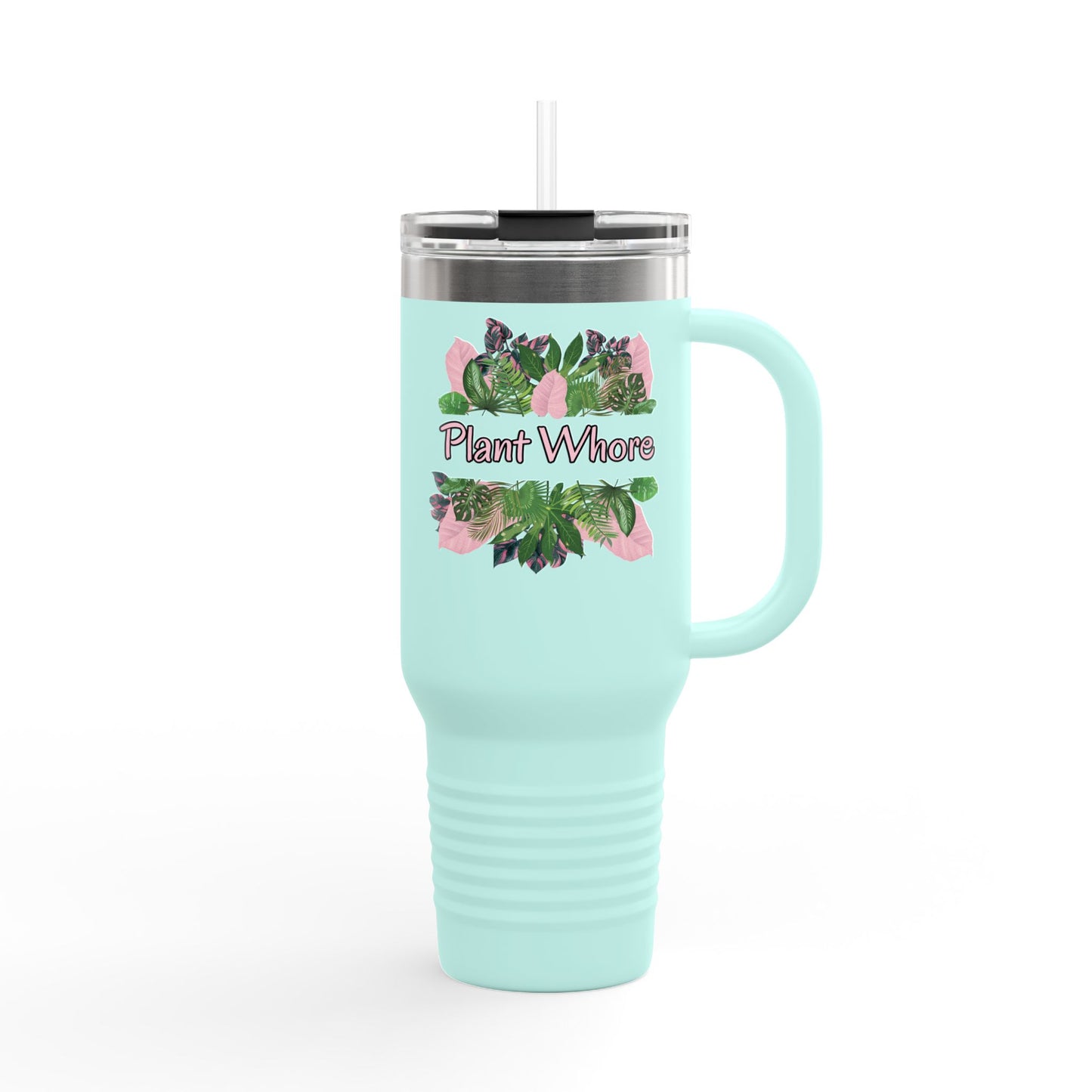 Plant Whore Tumbler, Cute Plant Lover Insulated Travel Mug, 40oz - Perfect for Home, Office, Gardening, Gifts, and Plant Lovers