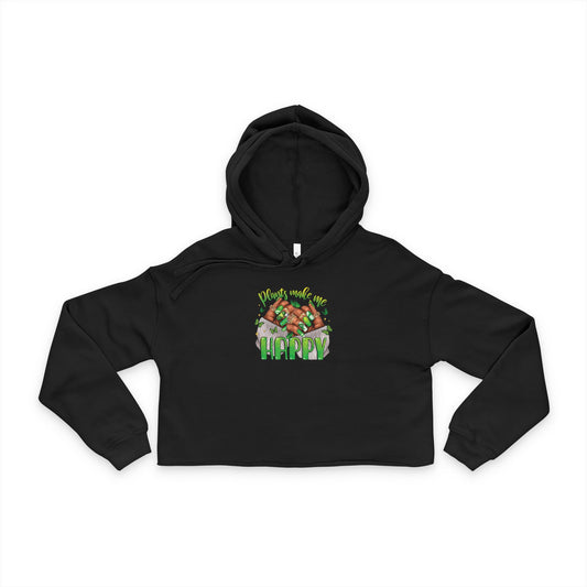 Plants Make Me Happy - Cropped Hoodie