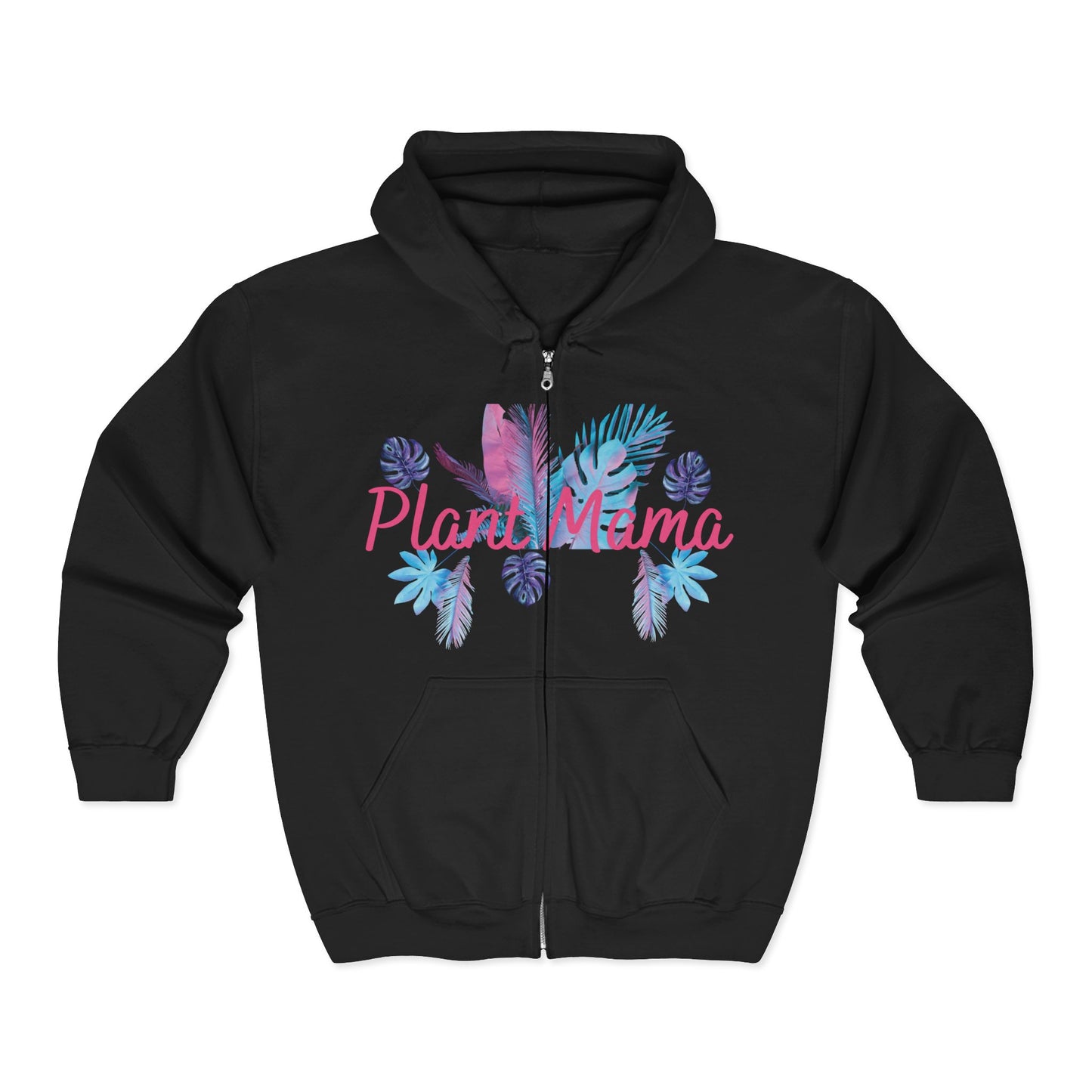 Plant Mama, Unisex Plant Mama Zip Hoodie | Floral Sweatshirt | Gifts for Plant Lovers | Cozy Garden Apparel | Mother's Day Gift | Eco-Friendly Fashion
